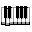 animated piano keys